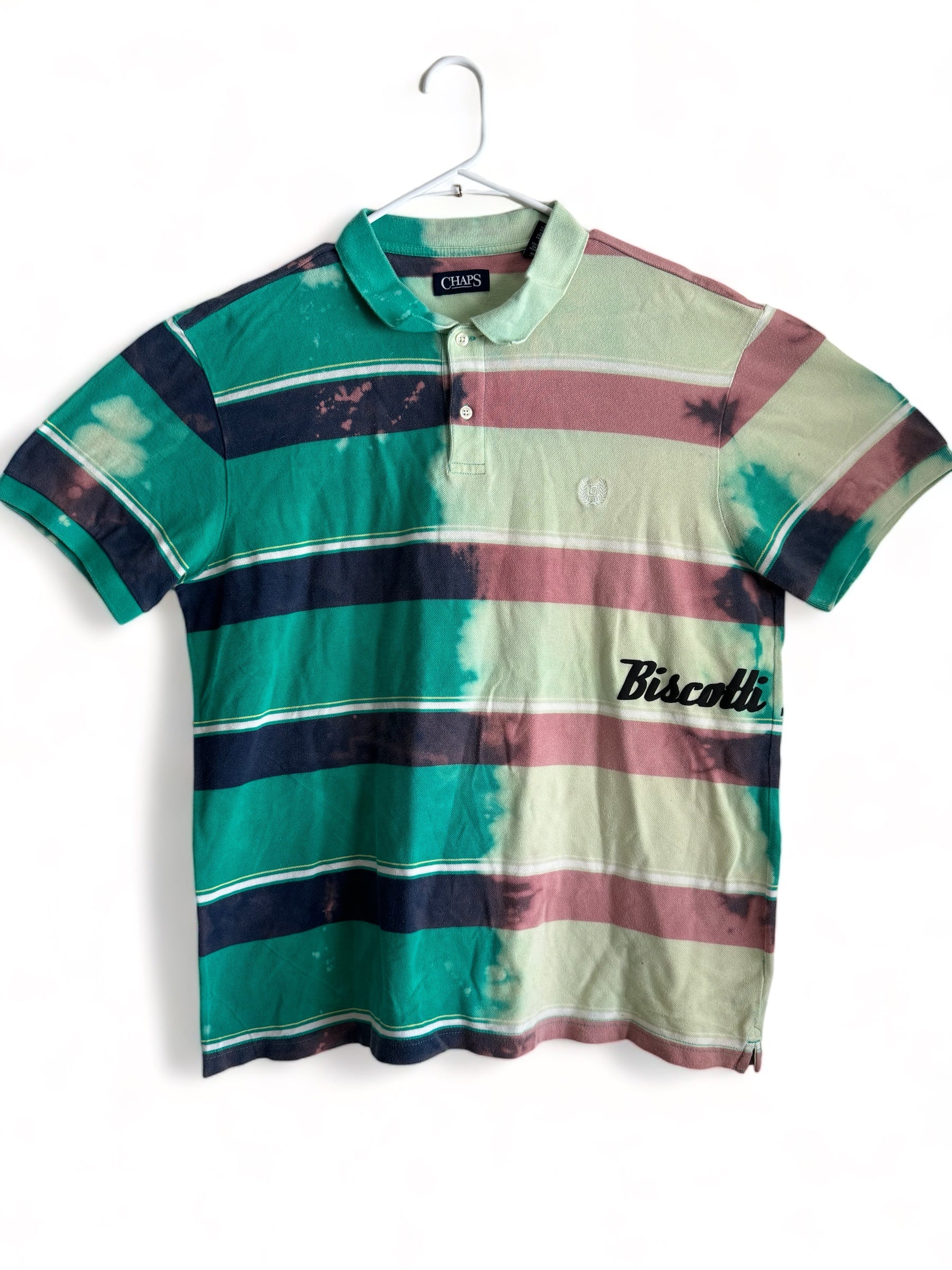 Split acid wash reworked Biscotti polo