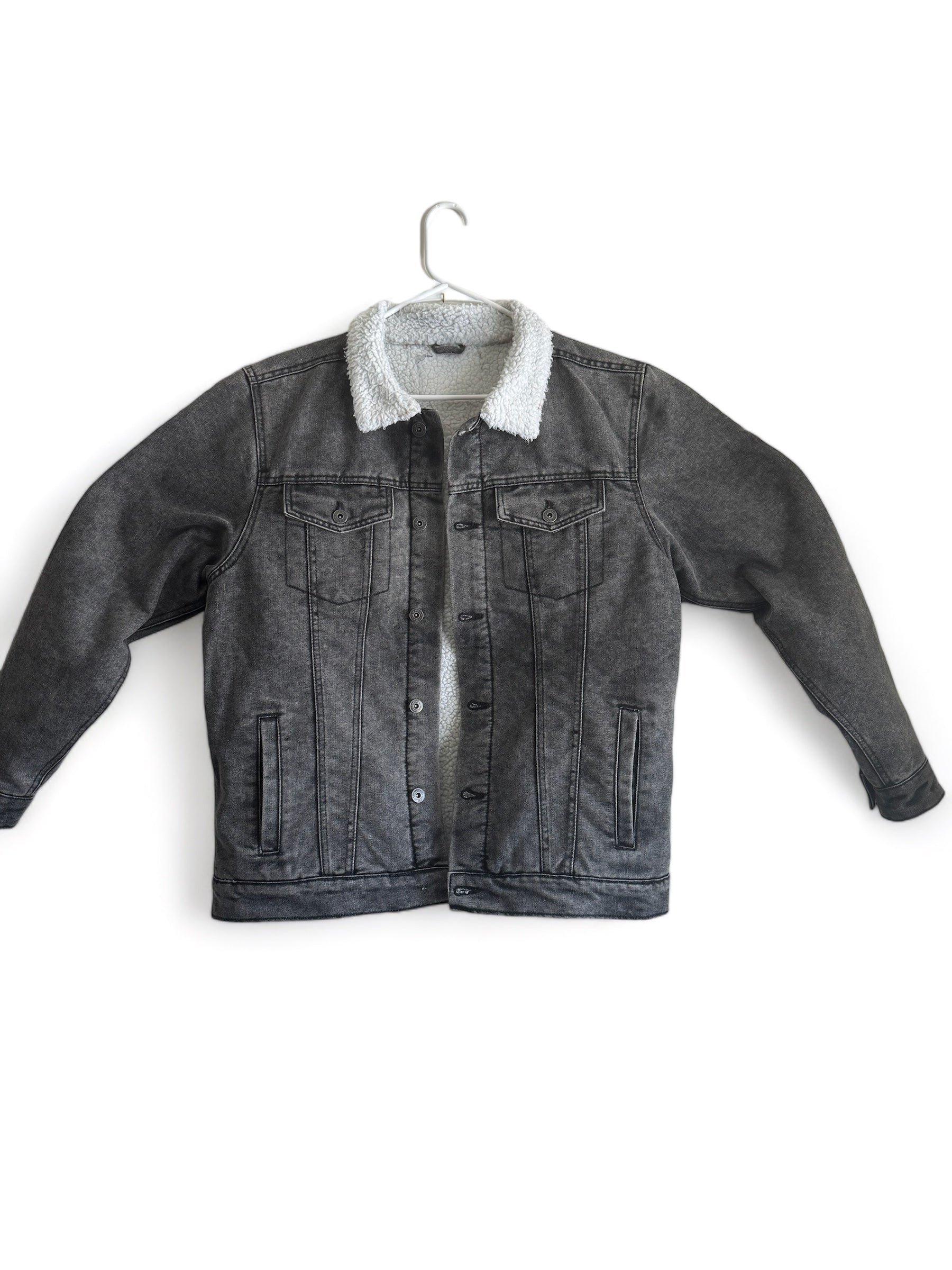 Denim button up fall jacket